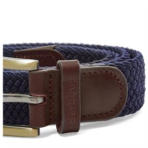 Barbour Stretch Webbing Leather Trim Belt